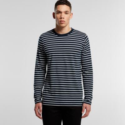 AS Colour Men's Match Long Sleeve Stripe T Shirt Thumbnail